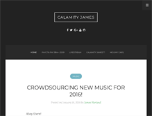 Tablet Screenshot of calamityjames.co.uk